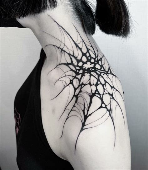 Spider Web Chest Tattoo Spider Web Chest Tattoo