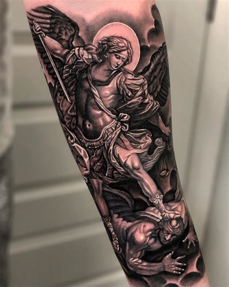 St Michael Tattoo Forearm: Bold Faith, Eternal Protection