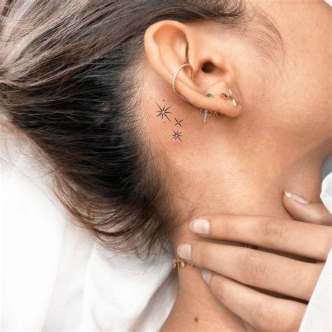Star Tattoos For Men Behind Ear Star Tattoos For Men Behind Ear