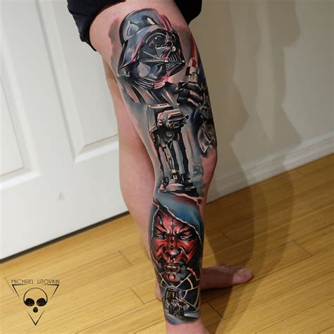 Star Wars Leg Tattoo