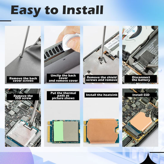 Steam Deck Ssd Heatsink Thermal Pad M 2 2230 Nvme Ssd Copper Heat Sink