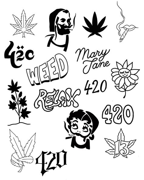 Stencil Stoner 420 Tattoo Ideas: Bold Designs to Inspire