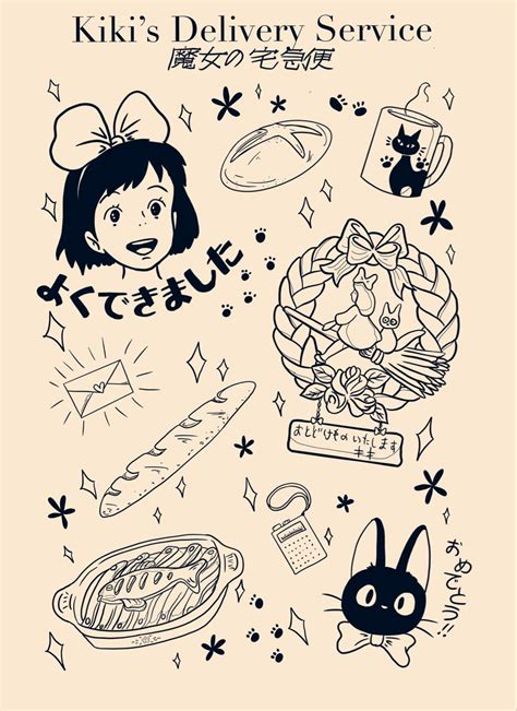 Studio Ghibli Kiki S Delivery Service Tattoo By Jhed Guevara Studio Ghibli Kiki S Delivery Service Tattoo By Jhed Guevara