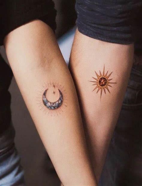 Sun And Moon Matching Tattoo Designs Ideas And Meaning Tattoos For You