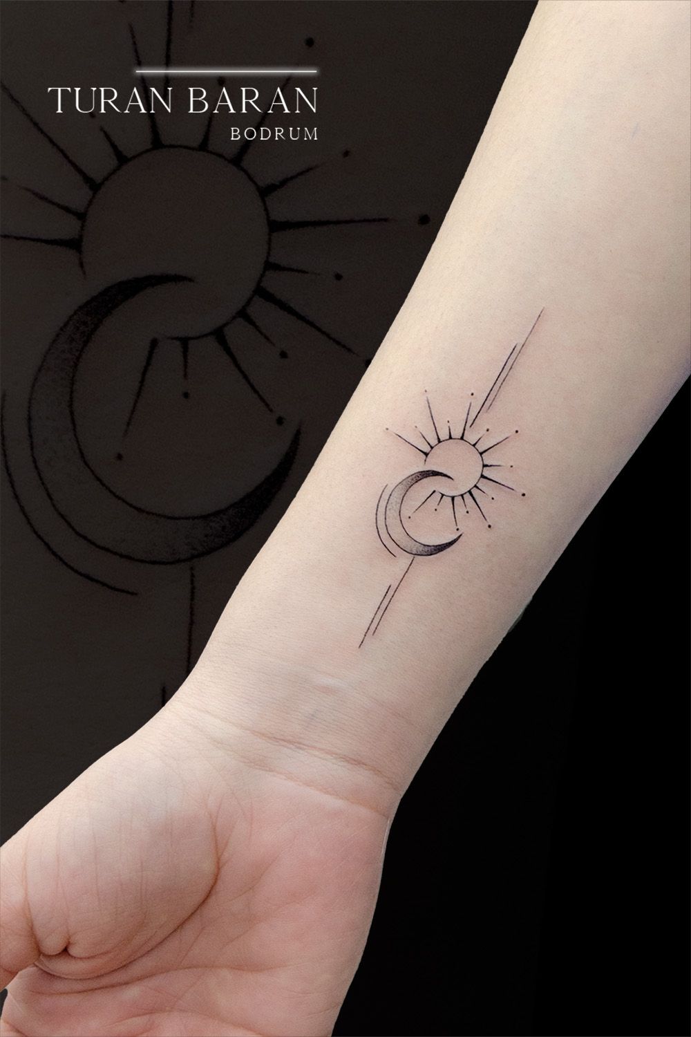 Sun and Moon Tattoos: Tiny Celestial Designs
