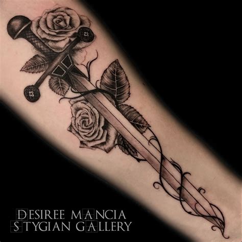 Sword Rose Tattoo