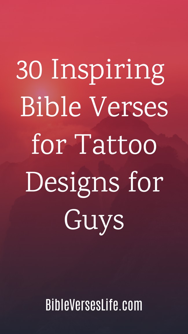 Top Tattoo Bible Verses For Guys: Faith Inked
