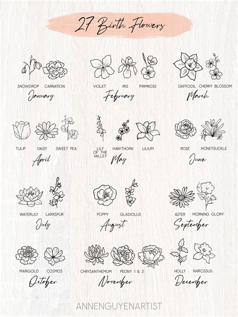 Tattoo Birth Month Flowers May 12 Seriously Pretty Birth Flower