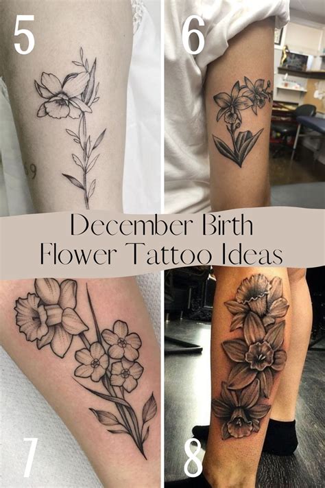 Narcissus Tattoos: December Birth Flower Designs & Ideas