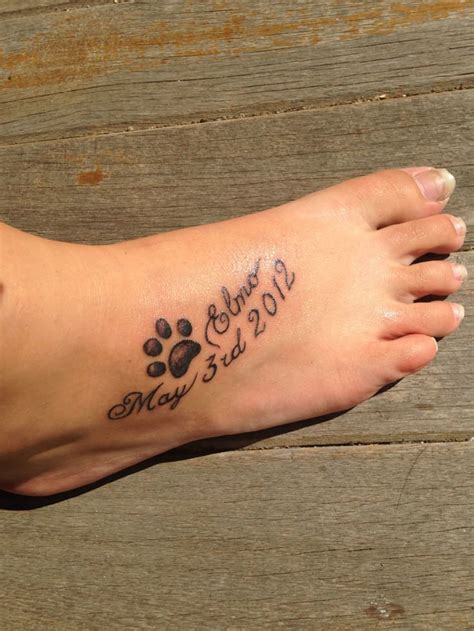 Tattoo For My Dog Who Passed Away A Little Over Two Years Ago Animal