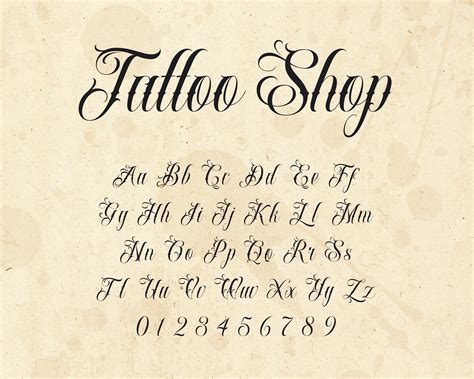 Tattoo Lettering Alphabet Cursive Font Infoupdate Org