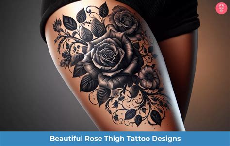 Elegant Rose Thigh Tattoos: Stunning Design Ideas