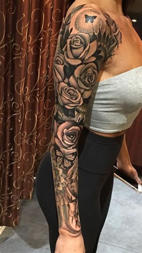 Rose Tattoo Sleeves: Stunning Designs for Women