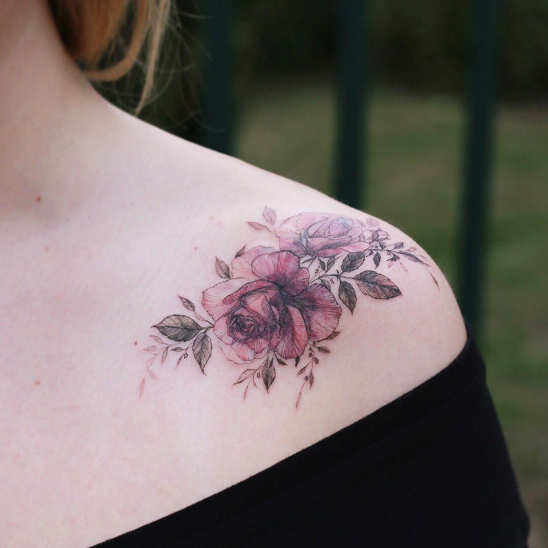 Tattoos For Women Flowers Tattoosforwomen Back Of Shoulder Tattoo