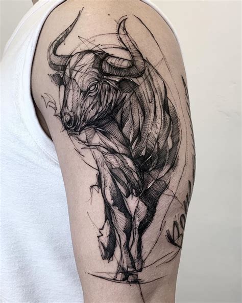 Tattoos Of Taurus The Bull
