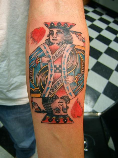 Tattoos That Look Like Tattoos King Of Hearts Tattoo Traditional