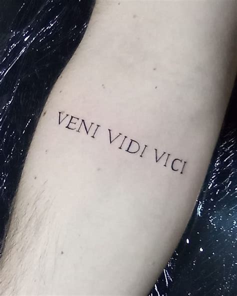 Veni Vidi Vici Tattoos: Conquer with Style