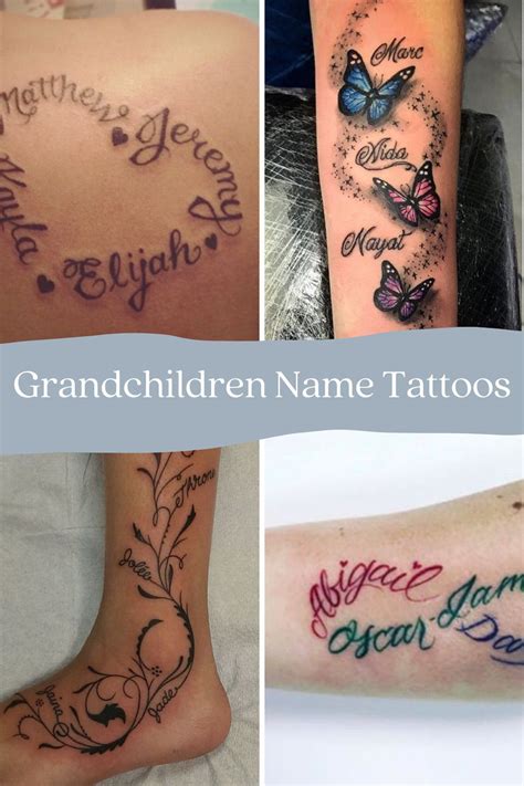 Tattoos With Grandkids Names: Unique Ways to Honor Family