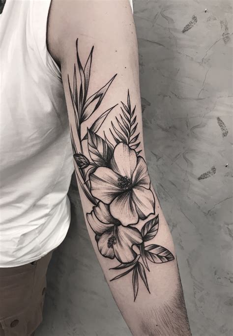 Tatuagens Florais Em Blackwork E Fineline Um Fen Meno Blog