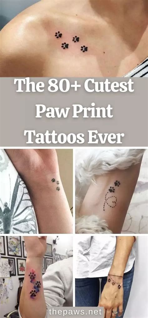 The 80 Cutest Paw Print Tattoos Ever Artofit