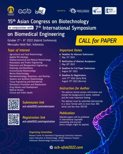 The Asian Congress On Biotechnology Acb 2022 In Conjunction With The The Asian Congress On Biotechnology Acb 2022 In Conjunction With The