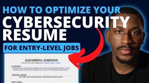 The Best Entry Level Cybersecurity Resume To Start Your Career Youtube