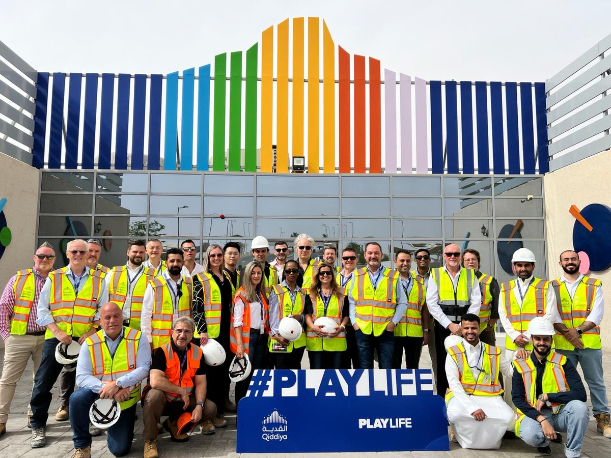 The Qiddiya Project Construction Site And Dhurma As Seen From The Jabal