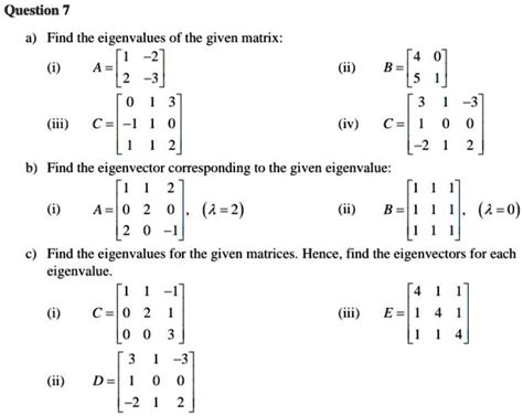 The Ultimate Guide To Eigenvalue And Eigenvector Questions