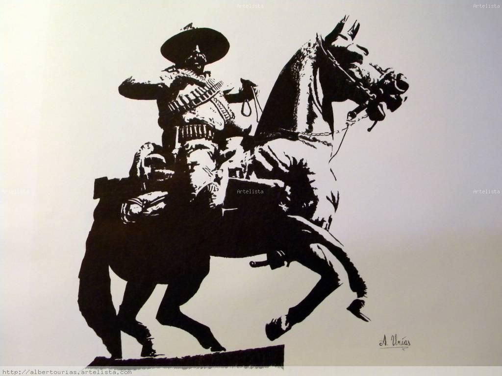 This Is A Ink Drawing Of Pancho Villa Pancho Villa Sketches Ink