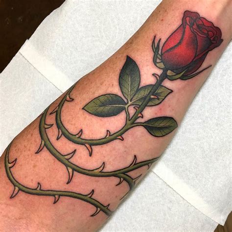 Thorn Tattoo Rose Tattoos For Men Thorns Tattoo