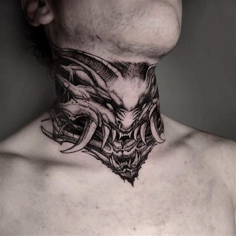 Throat Tattoos For Men: Bold Ideas & Designs
