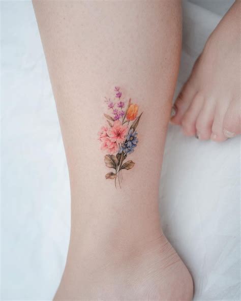 Tiny Flower Tattoos Birth Flower Tattoos Beautiful Flower Tattoos