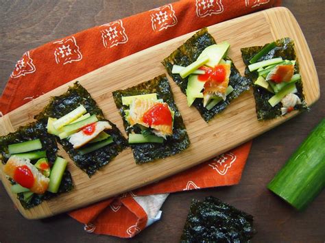 Toasted Nori Snacks With Smoked Trout Recipe Snack Recipes Seaweed Toasted Nori Snacks With Smoked Trout Recipe Snack Recipes Seaweed