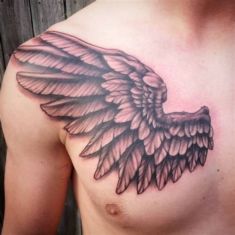 Top 39 Wing Chest Tattoo Ideas 2021 Inspiration Guide