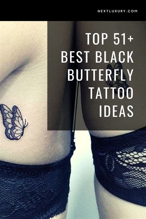 Top 51 Best Black Butterfly Tattoo Ideas 2021 Inspiration Guide