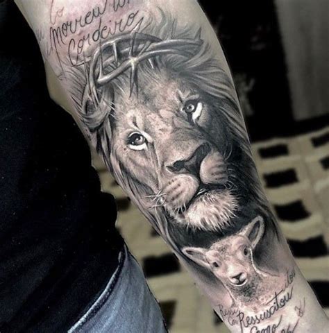 Top 63 Best Lion And Lamb Tattoo Ideas 2021 Inspiration Gallery