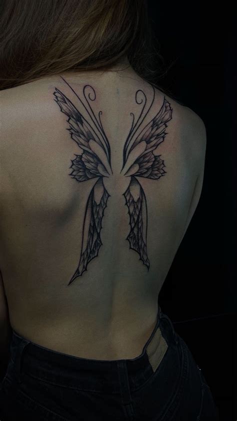 Top More Than 65 Fairy Wings Back Tattoo Super Hot In Cdgdbentre