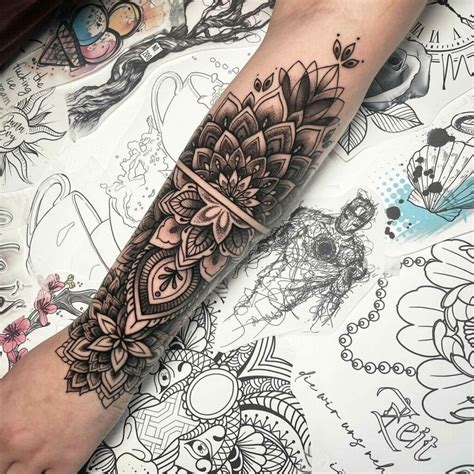 Top More Than 87 Mandala Forearm Tattoo Stencil Latest In Coedo Com Vn