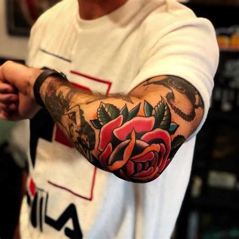Traditional Elbow Tattoo