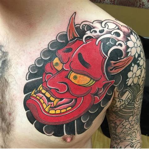 Traditional Hannya Mask Tattoo