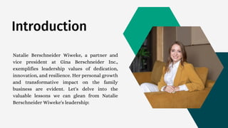 Trailblazing Leadership Insights From Natalie Berschneider Wiweke S