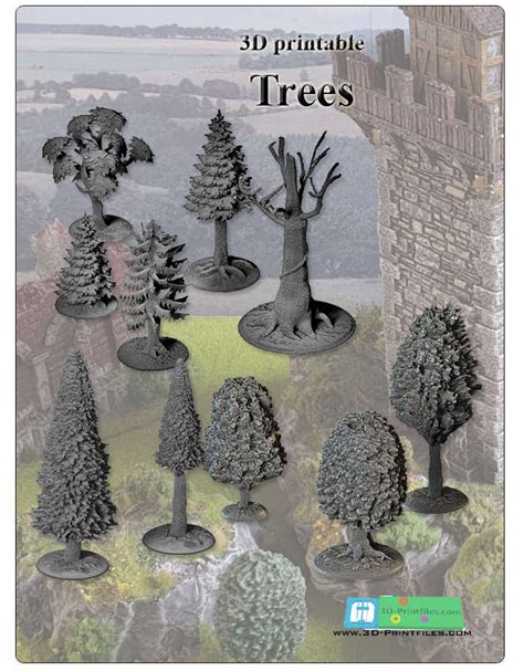 Trees For 3D Printing Stl File Eslo Drivethrurpg Com Trees For 3D Printing Stl File Eslo Drivethrurpg Com