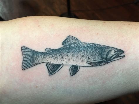 Trout Tattoo Ideas: Striking Black and White Designs