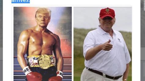 Trump S Rocky Photo On Twitter Sends Internet Wild Cnn Video