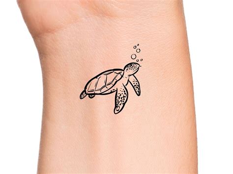 Turtle Silhouette Tattoo