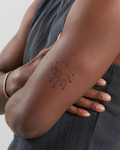 Two Headed Calf Semi Permanent Tattoo Lasts 1 2 Weeks Painless And