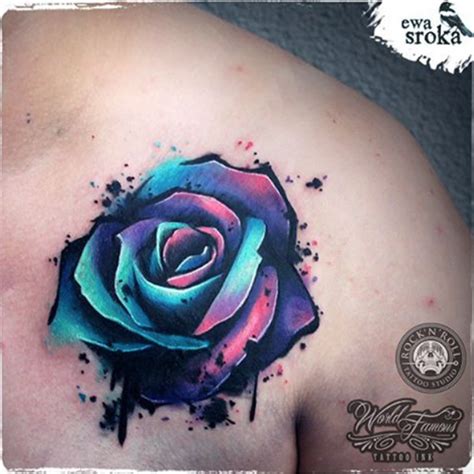 Unique Rose Tattoo By Ewa Sroka Warsaw Poland Tattoo Tatuajes