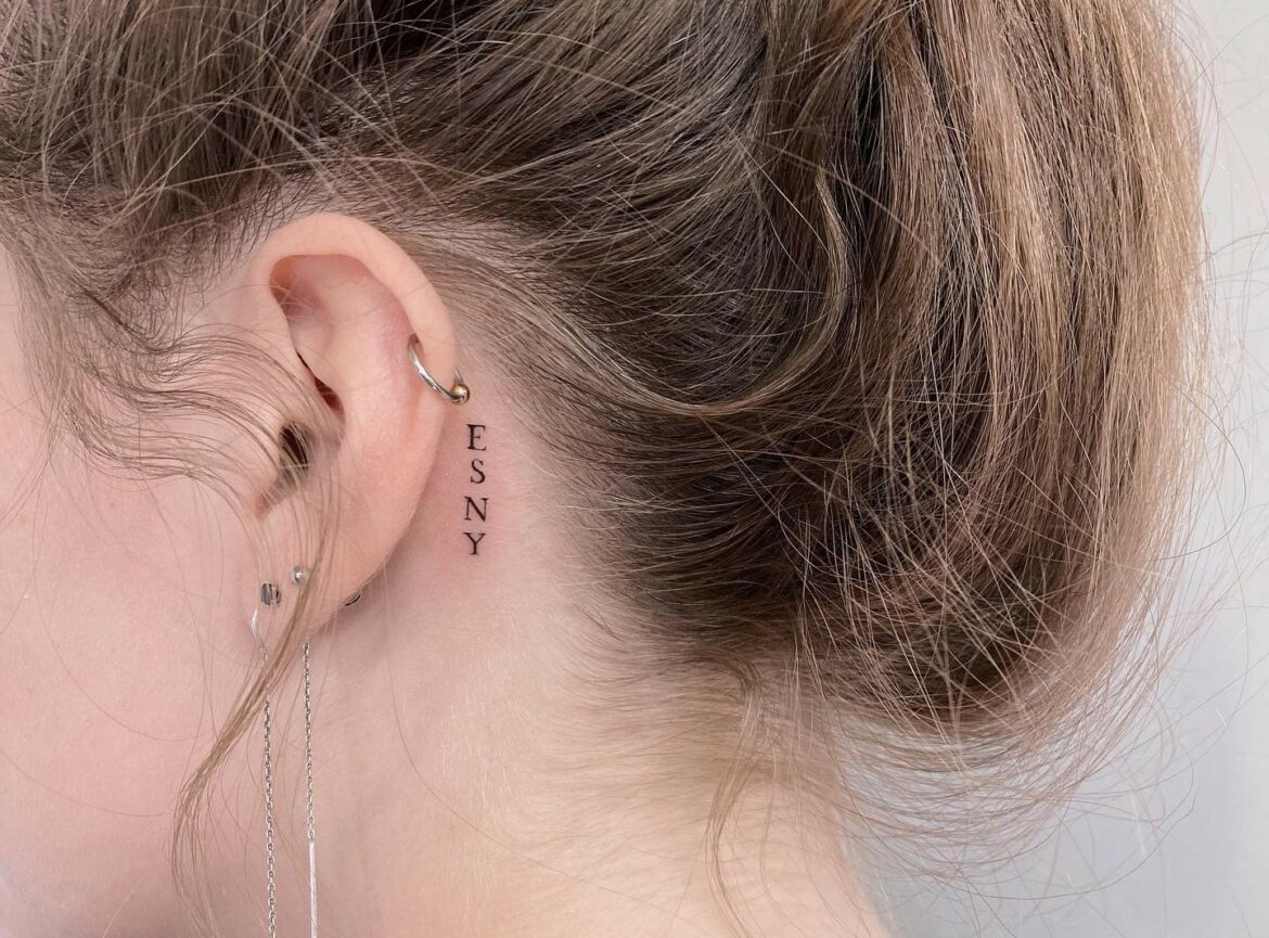 Unique Tattoos Behind The Ear