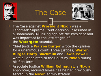 United States V Nixon 1974 Supreme Court Cases Academy 4 Social