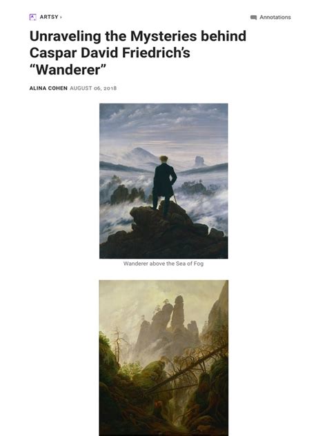 Unraveling The Mysteries Behind Caspar David Friedrich S Wanderer